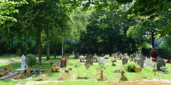 Muslimisches Grabfeld auf dem Friedhof in Hassel.